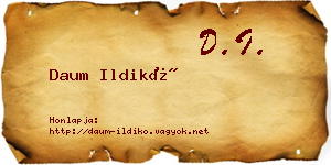 Daum Ildikó névjegykártya
