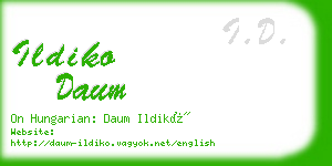 ildiko daum business card